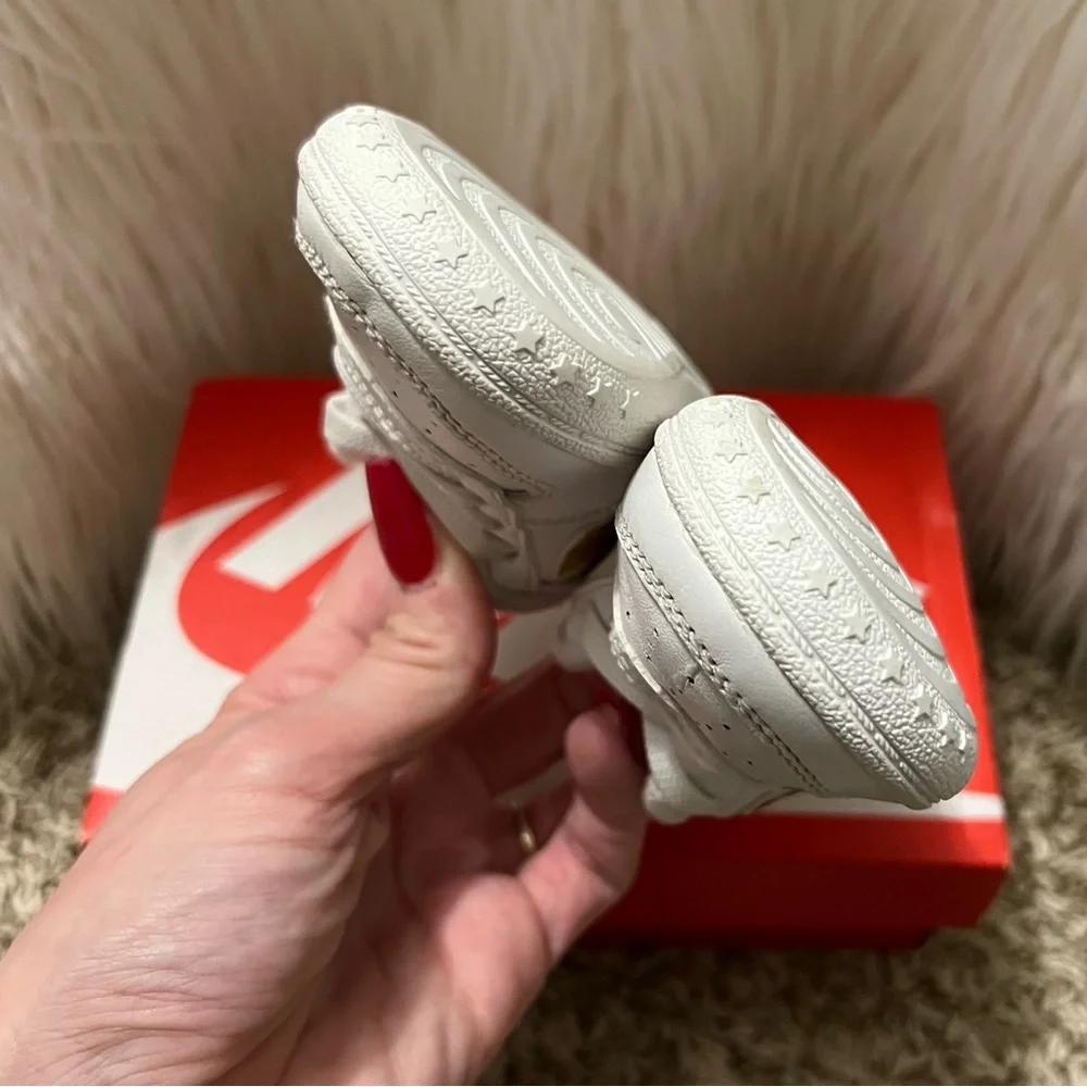 Infant Nike Air Force 1’s (Customized Gold Swooshes) - Picture 5 of 7